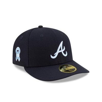 Atlanta Braves Gorra | New Era MLB Father's Day Low Profile 59fifty Fitted Cap Mexico - Azules